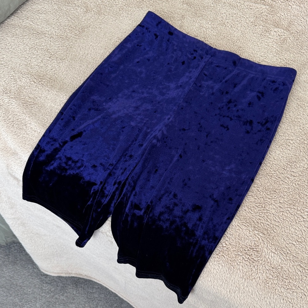 Velvet Purple/Blue Biker Shorts